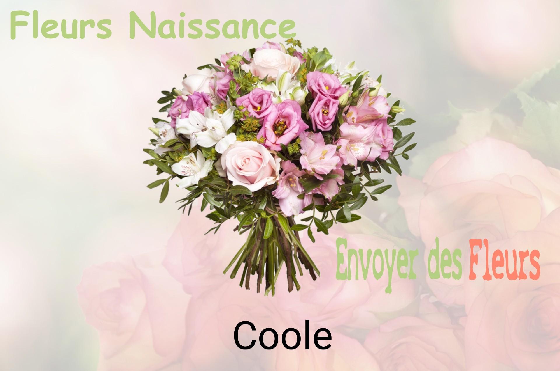 Bouquet de fleurs de naissance livré à Coole